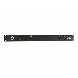 Leviton 5500-20L Horizontal Rack Mount Surge Protective Power Distribution Unit 20A On/Off Switch NEMA L5-20P Locking Plug 12 Outlets, Black
