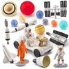 19PCS Planets Solar System Astronaut Figure Toy Children Solar Power