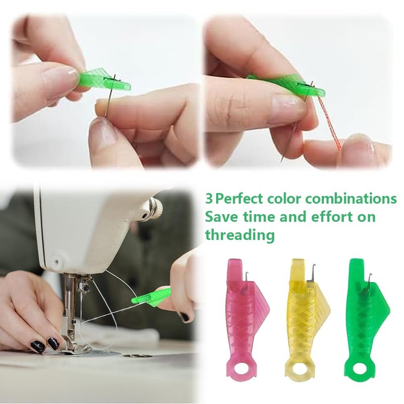 ZEIEYA Pack of 30 Needle Threader, Sewing Machine Needle Threader