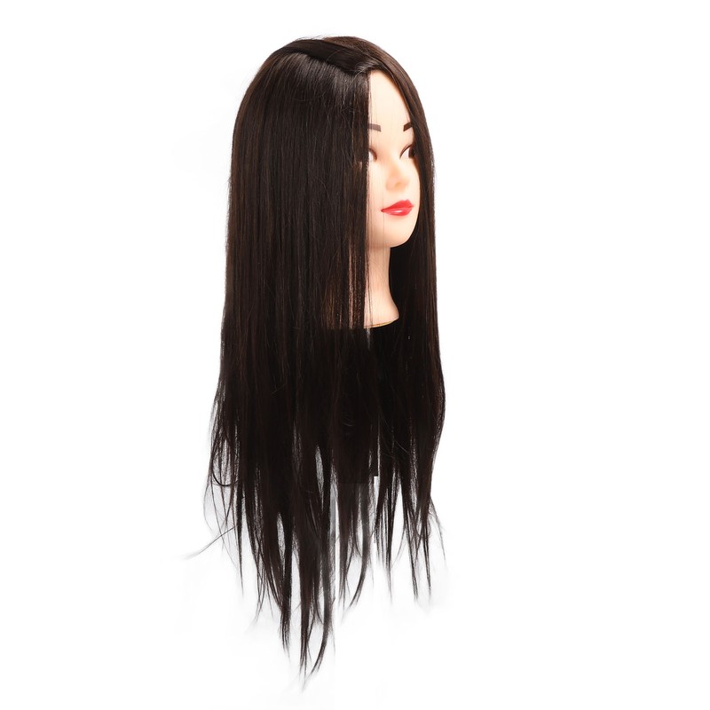 Hairdressing Mannequin Head 63cm Synthetic Fiber Head Styling Middle Part