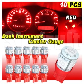 AQJ Red T10 upgrade LED Bulbs Instrument Gauge Cluster Dash Lights kit For Chevy++