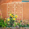 The Fellie 4 Pack Metal Garden Trellis, Outdoor Waterproof Rustproof