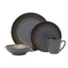 Pfaltzgraff Monroe 16-Piece Porcelain Dinnerware Set, Service for 4, Dark