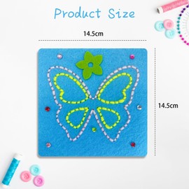 5 PCS Sewing Kit for Kids, First Sewing Kit for Girls, Children's Handmade Felt Fabric, Sewing Pleasure, for Children Aged 3-12, to Help Enhance Their Creativity and Imagination