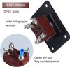 DMWD Waterproof Toggle Switch ON Off 4Pin DPST with Mounting