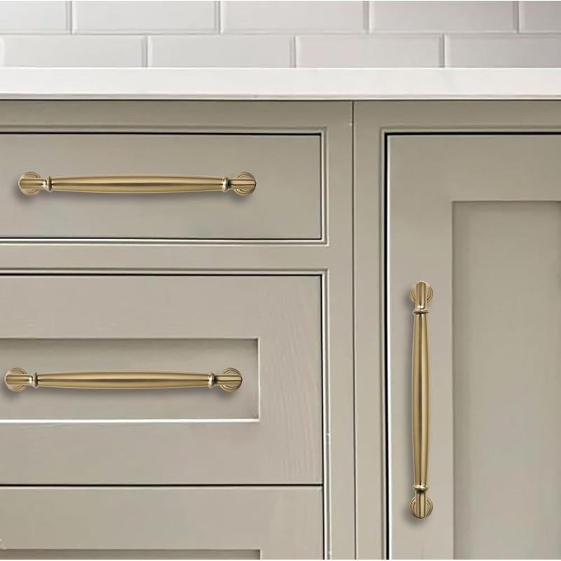 khtumeware 5 Pack 12 Inch(305mm) Champagne Bronze Cabinet Pulls Heavy