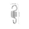 Mipcase 2pcs Heavy Duty Hammock Chair Spring Hook Galvanized Suspension