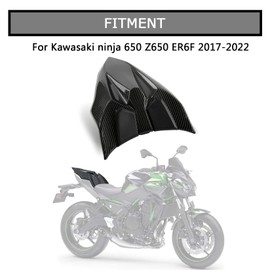 Rear Passenger Pillion Solo Seat Cowl Cover Fairing Tail Section for 650 Z650 2017 2018 2019 2020 2021 2022 2023 2024