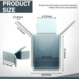 Zonon Slide Gate End Catch Retainer 2" Wide Heavy-Duty Steel Universal Sliding Gate Holder Stopper Limit Stop Catcher Retainer Receiver Bracket