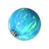 Piercingline® Synthetic Opal Screw Ball with Surgical Steel Thread