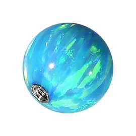 Piercingline® Synthetic Opal Screw Ball with Surgical Steel Thread