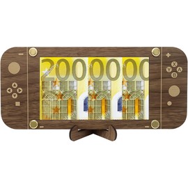 Wooden Money Gift Gamepad - Creative Gamer Gift Box with Envelopes, Wish Fulfiller for Coming of Youth, Confirmation, Birthday, Gamer Gift for Men & Boys