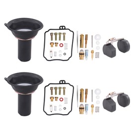 ApplianPar 2Pcs Carb Carburetor Gaskets Jets Rebuild Repair Kit for Motorcycle Yamaha XVS650 V Star 650 1998-2016