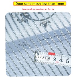 Qrity Magnetic Fly Screen Door 80 x 210cm, Mosquito Screen, Mesh Curtain, Fully Self Seal Automatically, Bug Mesh Curtain for Patio Front Back Door