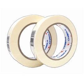 CHAWLA | Masking Tape 24mm 50 Meters | Paper Tape Easy Tear White Removable Painting DIY Decoration, Heavy Duty, Paper Tape for Paint Decoration, 24 mm x 50m | 2 ROLLS