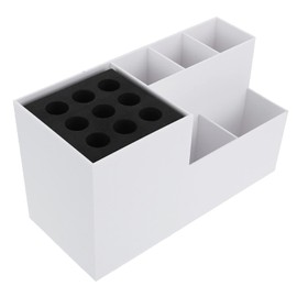 Baluue 2pcs Hair Scissors Organiser Hairdressing Tools Storage Abs Material Barber Salon Home Use Elegant