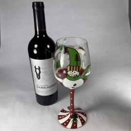 Epic Frosty Cheers Hand-Painted Wine Glass in A Gift Box With Bow, Epic Products