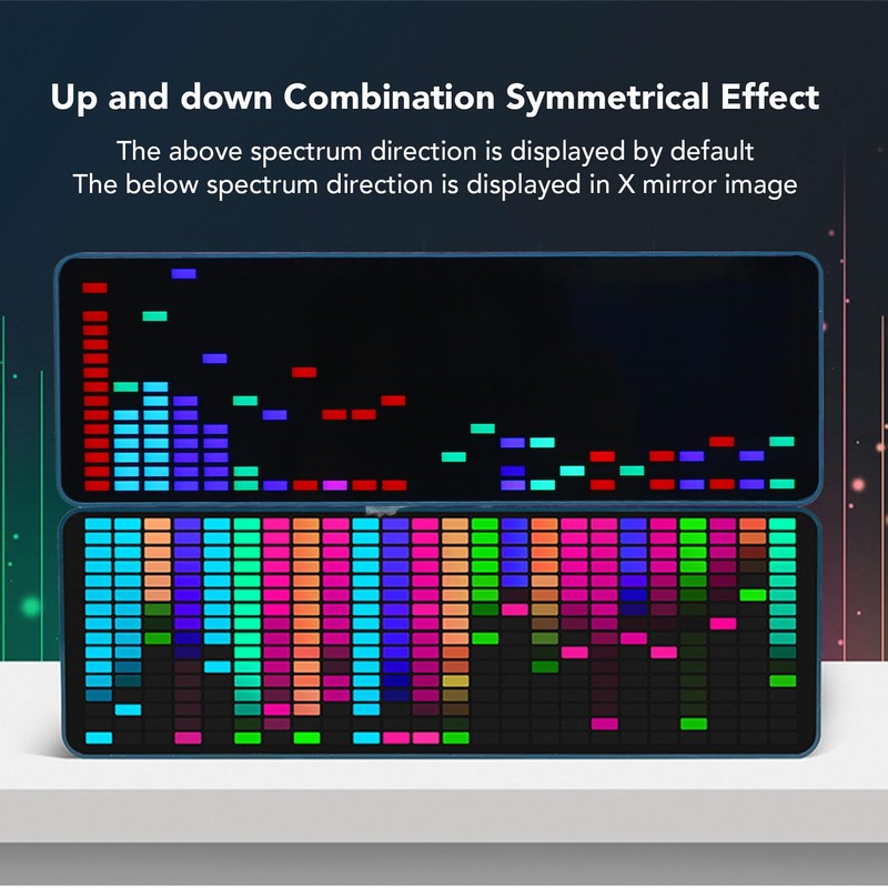Real Time Music Visualizer RGB LED Spectrum Analysis 16 x