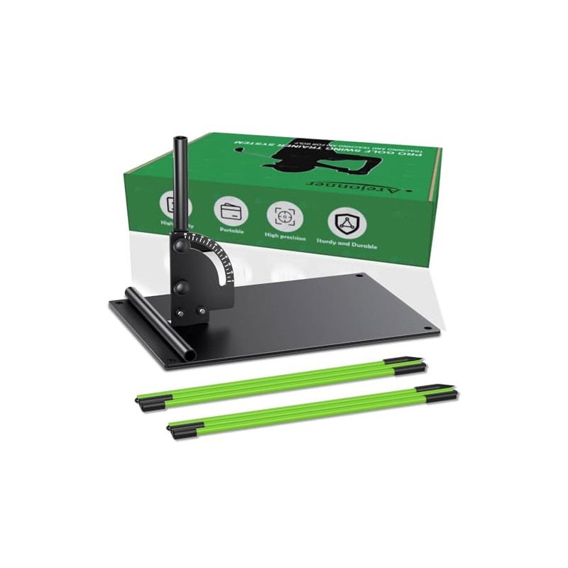 Vhelyom Golf Alignment Stick Holder Set - Adjustable Angle Training