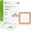 Silicone Adhesive Foam Dressing with Gentle Border 6''x6'', 10 Packs