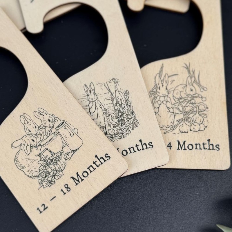 Luck and Luck Peter Rabbit Wooden Baby Clothes Dividers x
