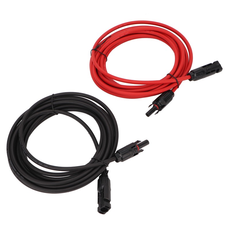 1 Pair 12AWG Solar Panel Wire with Connector Solar Adapter