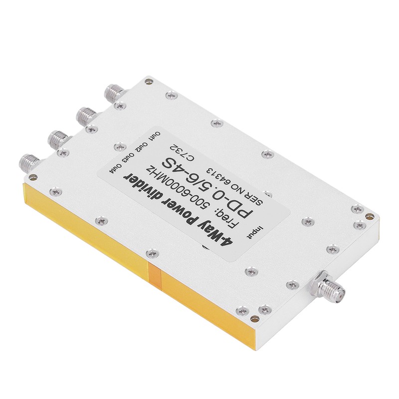 4 Way SMA Power Divider 500 To 6000MHz Small Insertion