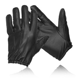 COLOURLINX Kevlar Lined Cut Resistant Leather Gloves Anti Slash Heat Fire Police Security Work Wear Uniform Dress SIA Search Safety Protection Gloves (Black, XXL)