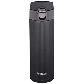 Tiger Thermos - Botella de agua con forma de tigre, 16.9 fl oz (480 ml), Sahara, One-Touch, ligera, color negro