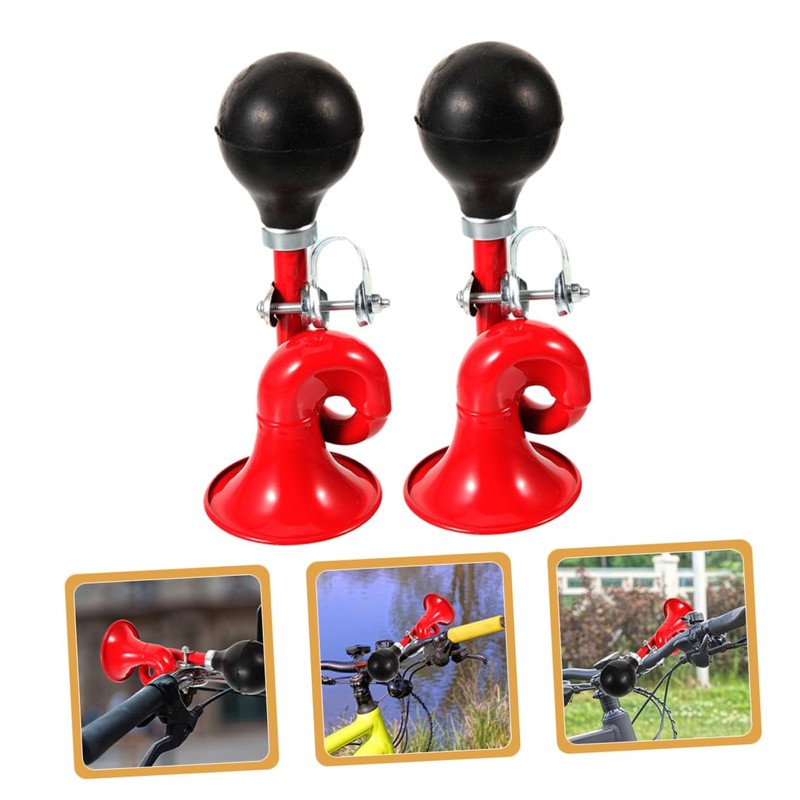 Outanaya 2Pcs Practical Bike Horn Lightweight Cycling Horn for Mountain