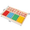 camelize camelize Montessori mathematisches Spielzeug Holz,Rechenstäbchen,Zahlenlernspiel, Pädagogisches Mathe-Spielzeug für Kinder