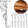 2.5 Inch Valance Clips, Clear Plastic Valance Clips for Blinds,