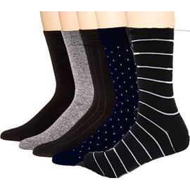 Calcetines de vestir, 12 pares, estampados para hombre, Calcetines formales, Unitalla.                                                                
