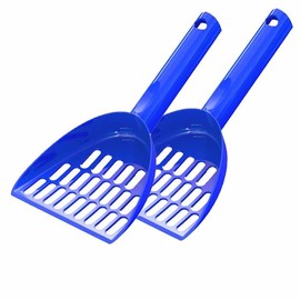 2 Pcs Cat Litter Scoop Durable Kitten Litter Shovel Pet Cleaning Tool for Pet - Twin Pack (Blue)