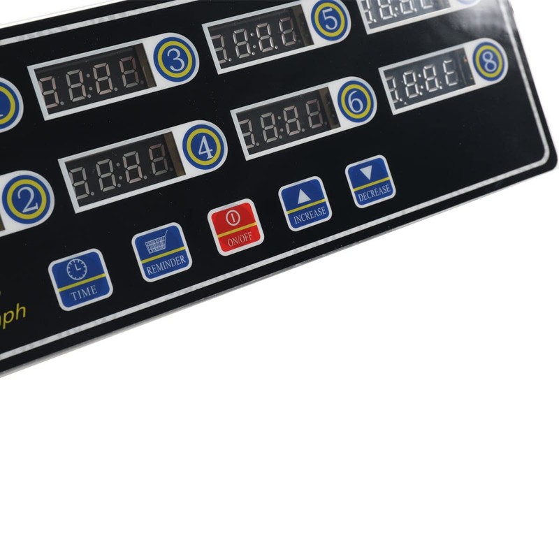 SUDEG 8 Channel Kitchen Timer Digital Restaurant Timers Professional Loud