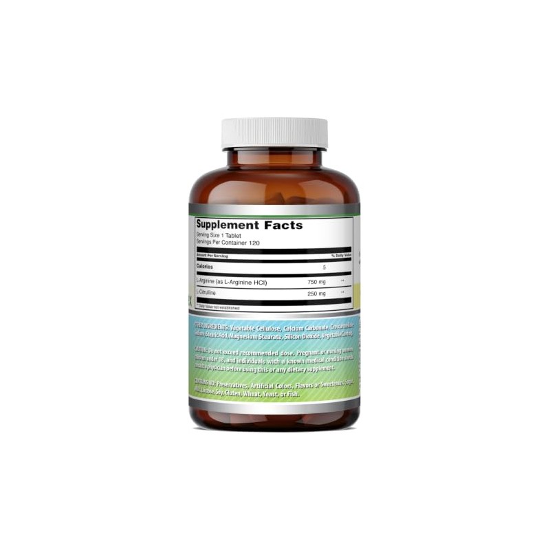 Amazing Formulas Arginina Citrulina 1000 120 Tabletas