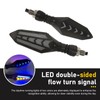Qurbuns 4 PCS Motorcycle Turn Indicator Lights, Arrow Shape Flowing