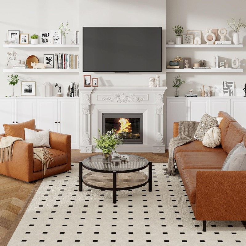 Heimlove 55 Inch Floating Shelves for Wall 8 Inch Deep