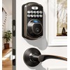 Veise Fingerprint Door Lock with 2 Lever Handles - Keyless