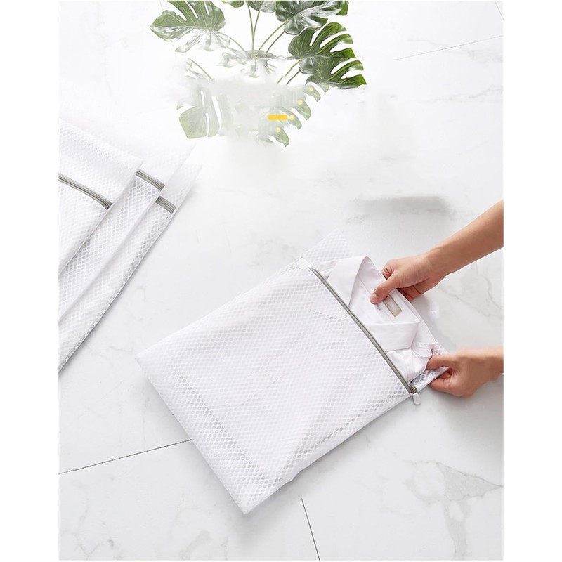 4Pcs Durable Honeycomb Mesh Laundry Bags for Delicates 12 x