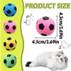 Andiker 12 PCS Cat Soccer Ball Toys, Soft Latex Noise-Free