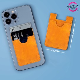 Sorority Shop Delta Delta Delta - Leather Style Koala Pouch - Adhesive Mobile Wallet