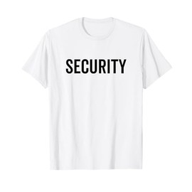Security Professional Event Safety Guard Officer Front Print T-Shirt