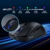 Redragon M618 Gaming Mouse, 2.4GHz/BT/Wired, Black
