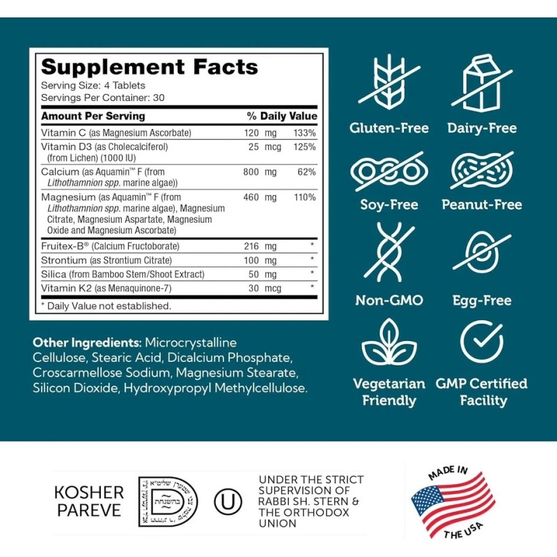 Zahler Bonefactor, Bone Strength Supplement containing Calcium, Vitamin D,...