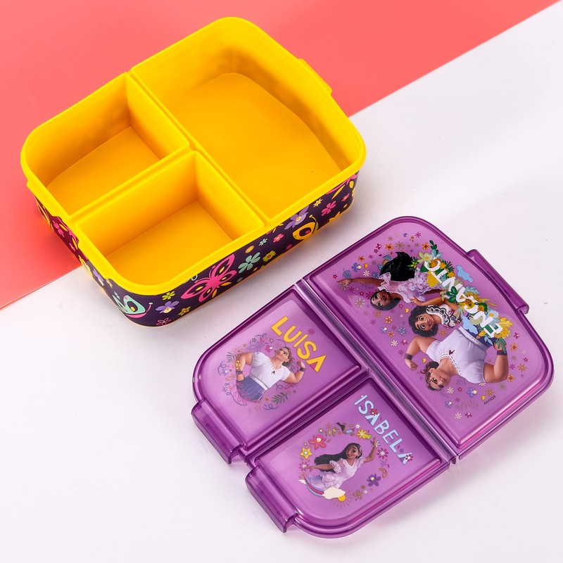 Zawadi Global Encanto Kids Childrens Multi Compartment Rectangular School Travel