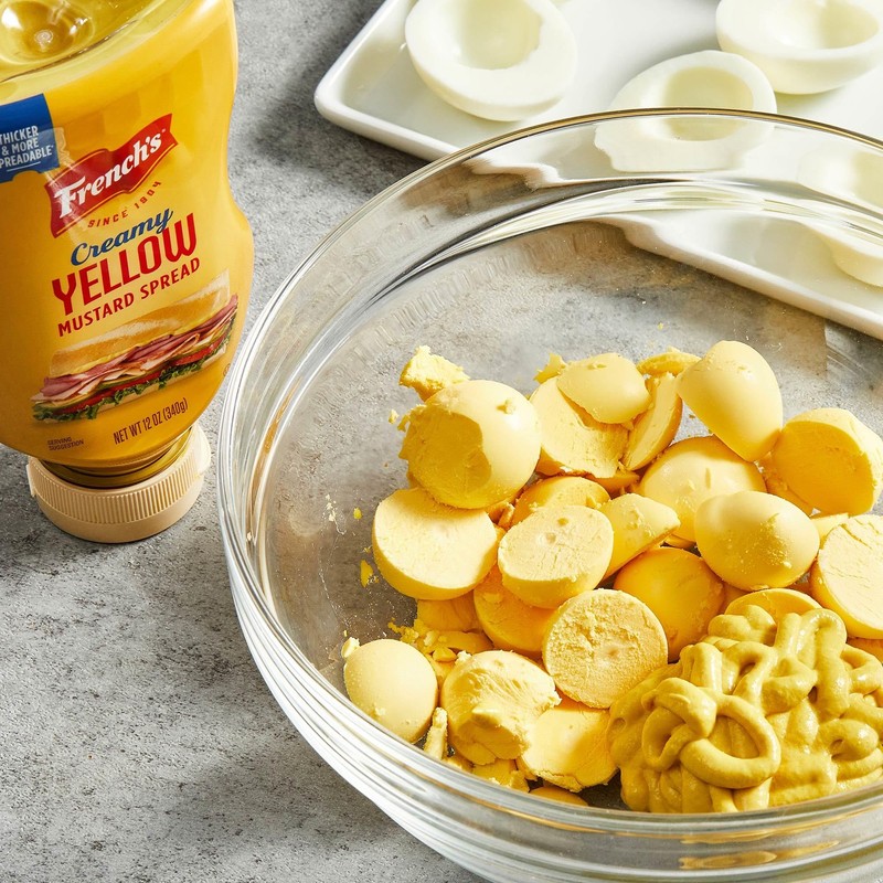 French's Creamy Yellow Mustard Spread, 12 oz (Pack of 4)