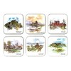 Castle Melamine Scottish Castles Coasters - Set of 6