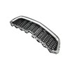 TJHSM 3Pcs Front Bumper Grille Black with Chrome Trim Set