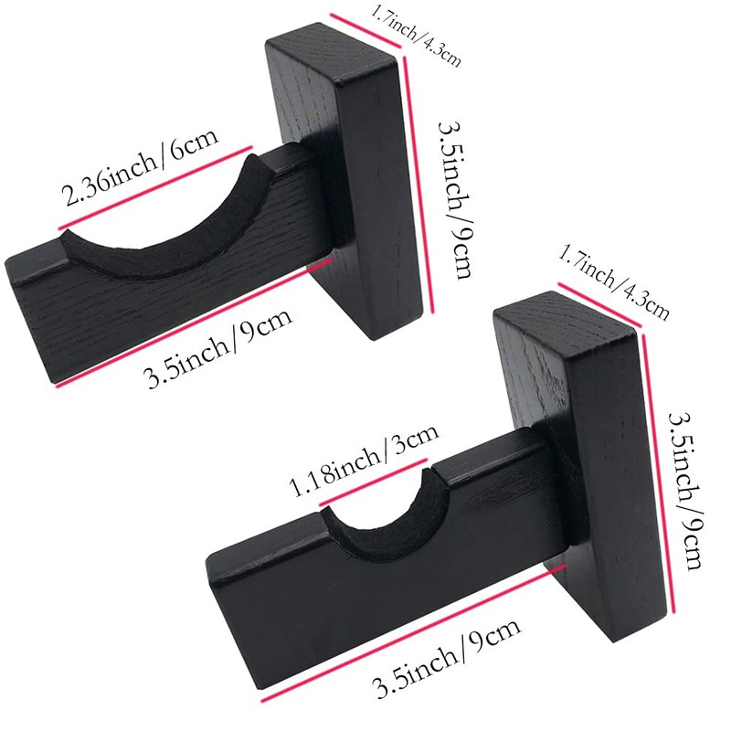 Baseball Bat Display Wall Mount Holder,Solid Wood Baseball Bat Rack